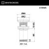 Донный клапан WHITECROSS A706NIB клик-клак, никель брашированный фото 2