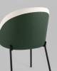 Стул Stool Group Adelinde DC1153-2 AT3228-22 +PU808-13 бежевый с зеленой экокожей фото 4