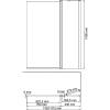 Шторка на ванну Wasserkraft Berkel 48P02-110RM фото 2