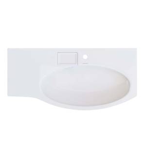 Мебельная раковина Kerama Marazzi Riva 100 R белая глянцевая