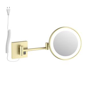 Косметическое зеркало Timo Luiro 18474/17 с подсветкой, золото матовое