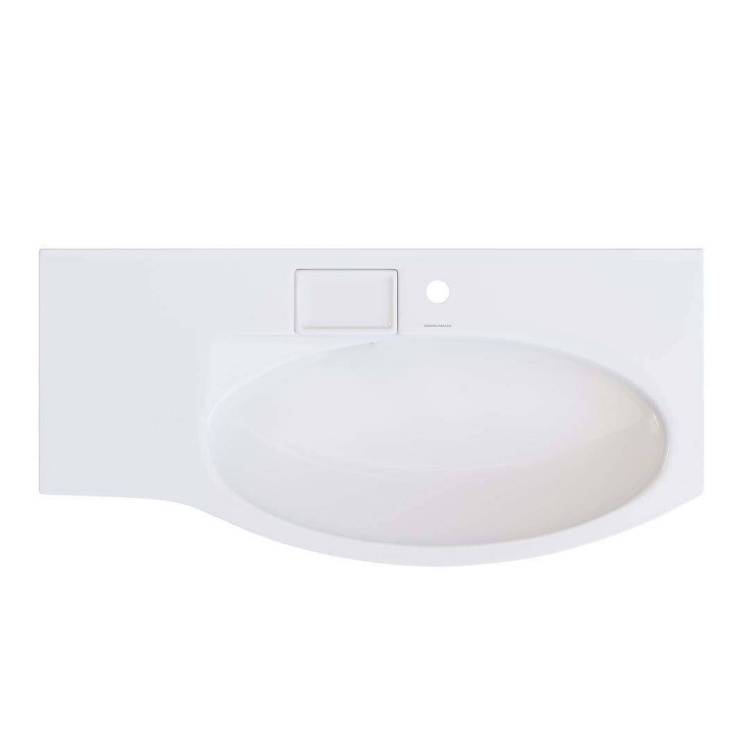 Мебельная раковина Kerama Marazzi Riva 100 R белая глянцевая
