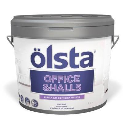 Краска интерьерная для офисов и холлов Olsta Office&Hall база C 7C Red Roof 0.9л