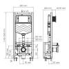 Система инсталляции для унитазов Wasserkraft Vils 56TLT.010.ME.PB01 клавиша черный глянцевый фото 2