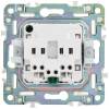 Розетка 1-местная с заземлением и шторками IEK Skandy SK-R14-16-1-K50 никель фото 2