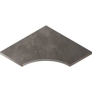 Бордюр Italon Миллениум X2 620090000751 Бортик Блэк Угловой Закругленный 60x60