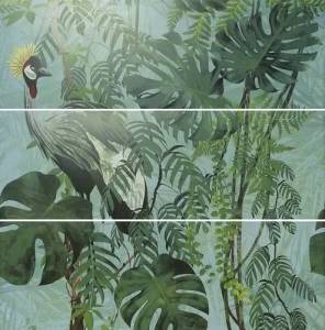 Панно Ape Ceramica Silk A036267 Decor Set (3) ABC Virnia Turquoise 40x120
