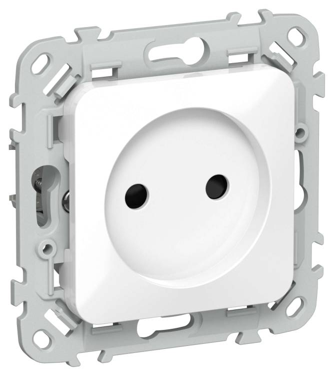 Розетка 1-местная с защитными шторками IEK Flite FI-R13-10-K01 белый