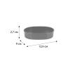 Мыльница Fixsen Round Black FX-454-4 черная фото 2