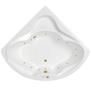 Акриловая ванна WHITECROSS Konsul 150x150 0110.150150.100.NANO.GL с гидро и аэромассажем, 