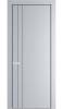Межкомнатная дверь Profil Doors 12 PA полотно Лайт Грей, профиль черный, алюминиевый молдинг 3мм 800x2000