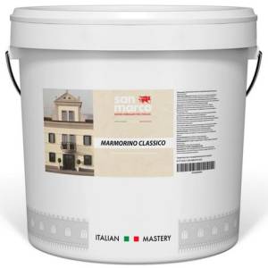Декоративное покрытие San Marco Marmorino Classico база Bianco 25 кг