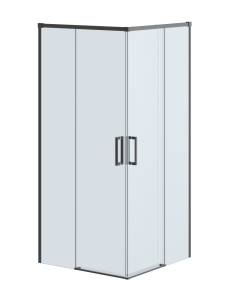 Душевой уголок Cezares PLANE-A-2-100-C-GM профиль оружейная сталь, стекло прозрачное, 100x100x195