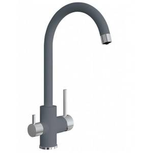 Смеситель для кухни Florentina Клио 333.13H.2123.307 серый шелк