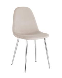Стул Stool Group Валенсия SN OS-001L-V HLR-2 DUAL бежевый хромированные ножки, велюр