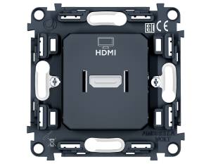 Механизм розетки HDMI 2.1 Ambrella Volt Quant PRO PR223 серый