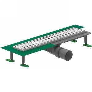 Душевой лоток Ctesi Way Square BK4024140 70 см, хром