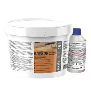 Клей Damy Floor DF-2К911 двухкомпонентный для паркета, SPC и LVT покрытий 4.76 кг