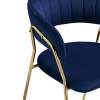 Стул Woodville Kamelia 1 15715 dark blue/gold фото 8