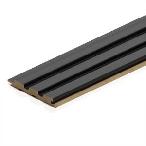 Панель стеновая реечная Stella Beats De Luxe Black Lead 270x11.9x1.6
