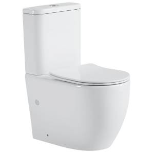 Унитаз компакт Black&White W-7789 7789W Безободковый Белый