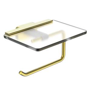 Держатель для туалетной Wonzon & Woghand Graffity WW-9326-BG с полкой, брашированное золото