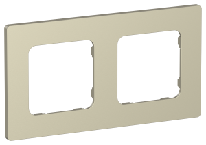 Рамка 2-постовая IEK Flite FI-M22-32-20-K37 шампань
