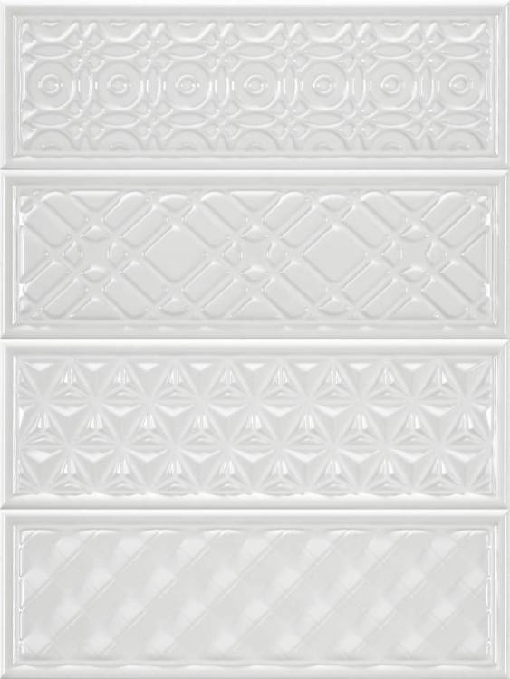 Декор Heralgi Garden Dec Geometry Blanco 10x30