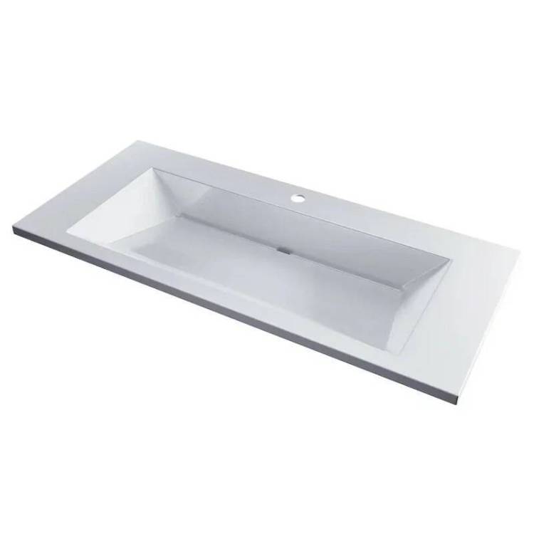 Раковина Uperwood Olivia ROlivia100wg 100 см, белая глянцевая