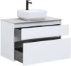 Тумба под раковину Aquanet Nova Lite 90 242268 2 ящика, белый глянец фото 5
