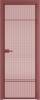 Межкомнатная дверь Profil Doors 4 AX цвет профиля Красный антрацит, стекло безопасное 6 мм мору розовое 600x2000