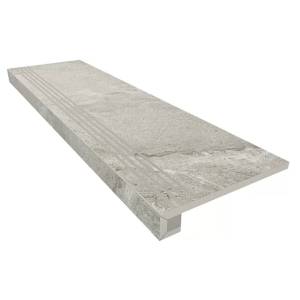 Ступень Ametis by Estima Kailas 34955 Set/Steptrade/KA01_NS/33x120/S1/Riser/KA01_NS/14,5x120 33x120 неполированная с бортиком+Подступенок 14.5x120