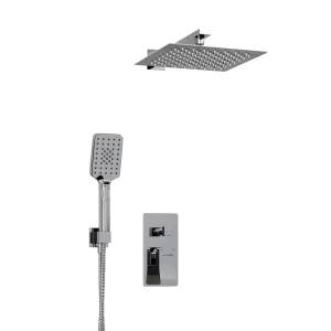 Душевой комплект Wasserkraft A16190 с верхней душевой насадкой, хром, встраиваемый, с лейкой