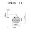 Бра MyFar Gloria MR1800-1W фото 2