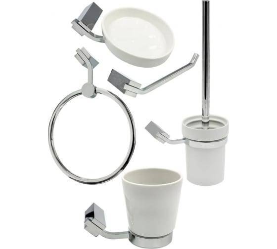 Набор аксессуаров для ванны Bath Plus Terra C-510-2 хром, белый
