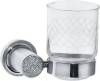 Набор Boheme Стакан Royal Cristal Chrome подвесной + Дозатор Royal Cristal Chrome подвесной + Крючок Royal Cristal Chrome двойной фото 2