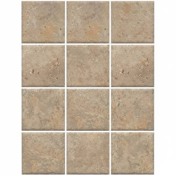 Керамическая плитка Kerama Marazzi Брюссель 1324 Бежевый Матовый (из 12 частей) 9.8x9.8