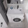 Раковина Madera Vega 4627173210942 на стиральную машину, белая, 80x50 фото 8