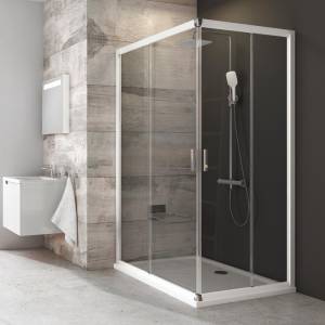 Дверь для душевого уголка Ravak BLRV2K-100 Transparent, профиль белый