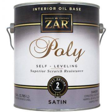 Полиуретановый лак ZAR Poly Interior Oil Base полуматовый 3.78 л