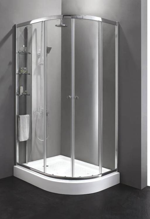 Душевой уголок Cezares ANIMA-W-RH-2-120/100-C-Cr-R профиль хром, стекло прозрачное, 120x100x200