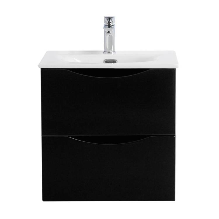 Тумба с раковиной BelBagno MARINO-CER-MINI 60 Nero Lucido