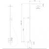 Душевая стойка Abber Weiss Insel AF8020W без излива, белый-хром фото 3