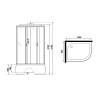 Душевая кабина Niagara Classic 23101424LG 120x80x215 с гидромассажем фото 10