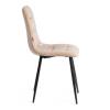 Стул Tetchair Chilly (mod. JSC-220) 21496 велюр/металл, beige (бежевый) HLR8/черный фото 2