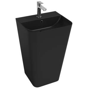 Раковина Isvea Sott'Aqua 10SQ37001SV-2N напольная, 50 см, черная матовая