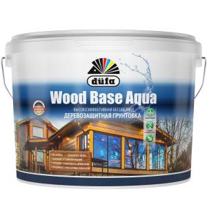 Грунт для защиты древесины Dufa Wood Base Aqua бесцветная 0.9 л