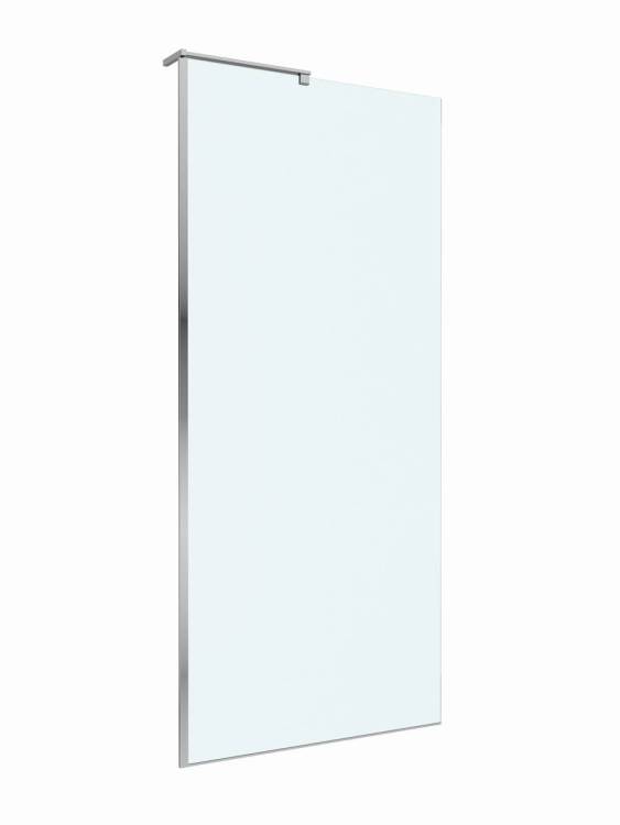 Душевая перегородка BelBagno UNO-L-1-TB-90-C-Cr профиль хром, стекло прозрачное, 90x200