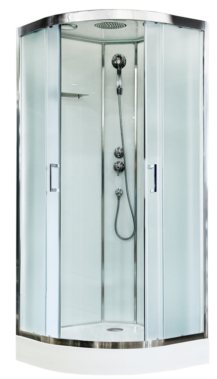 Душевая кабина Royal Bath HK RB90HK-M-CH FATO профиль хром, стекло рифленое, 90x90x215