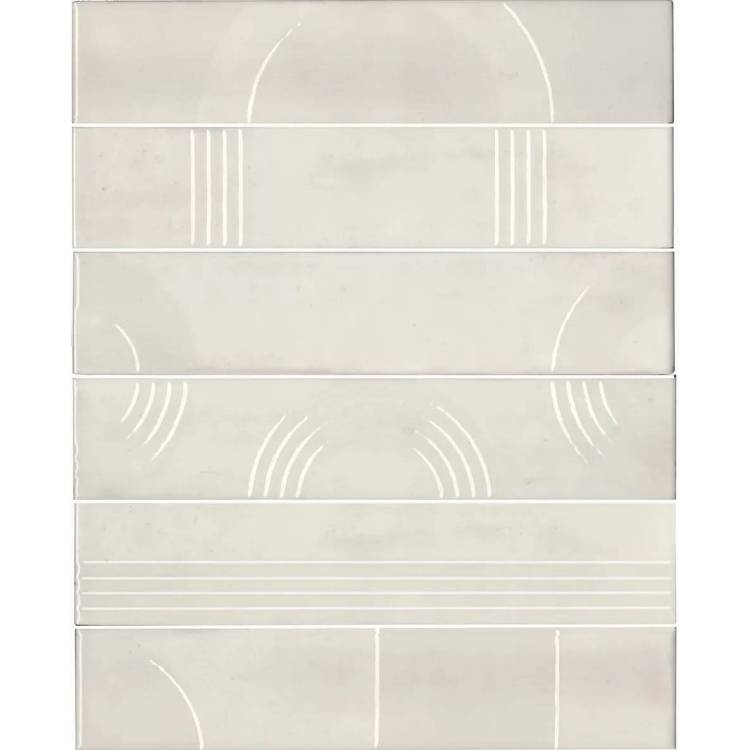 Панно Kerama Marazzi Мажорель KMP3STA001RN6X Белый Глянцевый 28.5x36